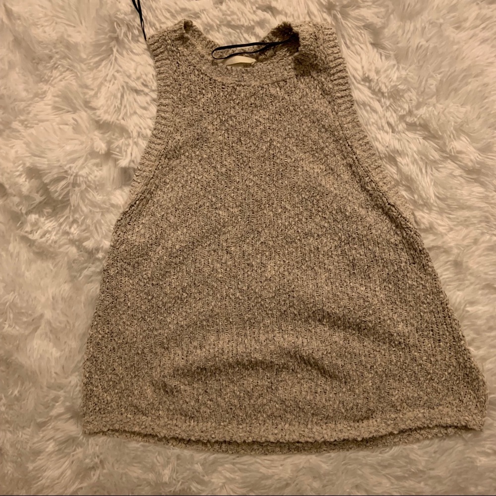 H&M cream knitted shirt.